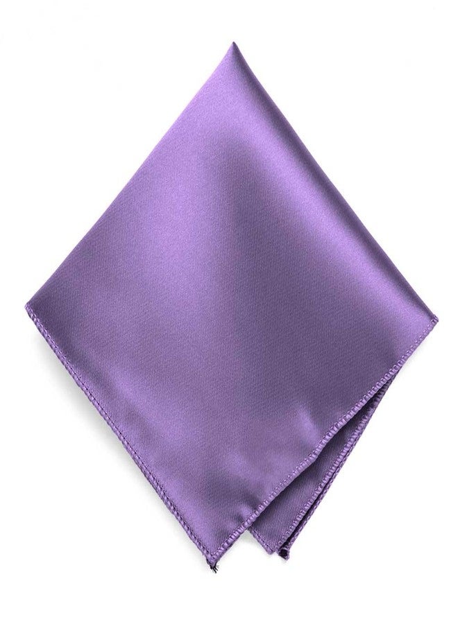tiemart Purple Solid Color Pocket Square - Image 1